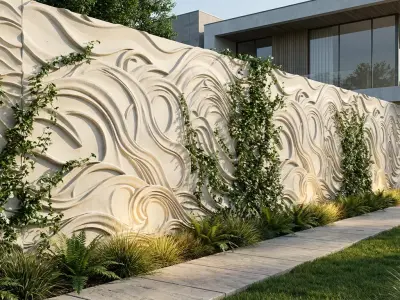 modern panel wall decor set relief stl mural CNC 182 3D model