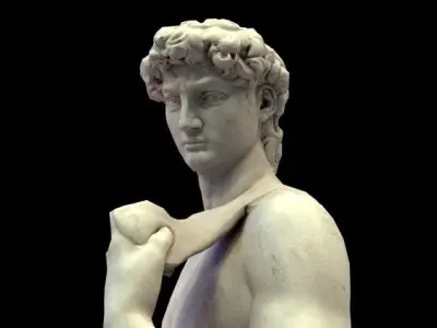 David - Michelangelo - Low-poly 3D model