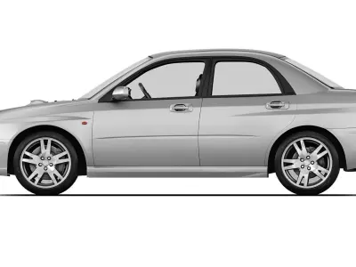 Subaru Impreza WRX 2001 3D model