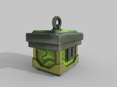 Treasure BOX Low-poly 3D model