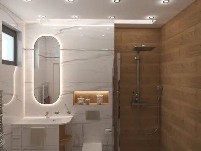 Nazar Decor Modern Apartment 3DMAX Project 3D model