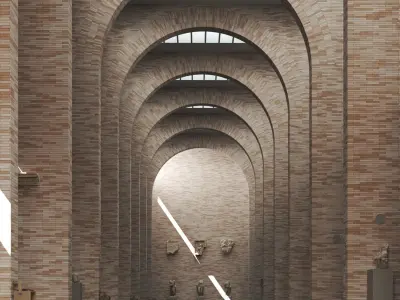 National Museum of Roman Art in Merida - Art gallery - Moneo 3D model