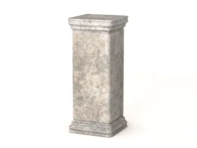 Roman Statue Pedestal 3D model