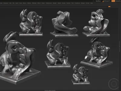 Modern Abstract Decorative sculpture 3d print model 28 3D print model