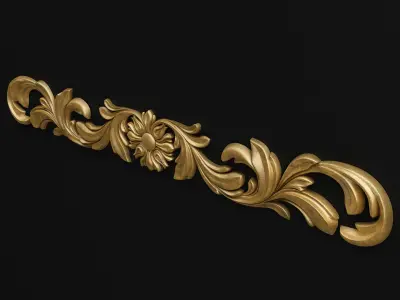 Carved decor 3D model 19