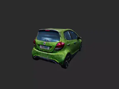 Modern Car low poly 3D model by natan-wenzel