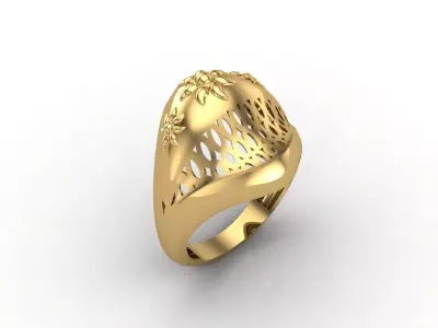 Plain Ring Women Ready STL 3DM Models Womens Rings 3D models 3D print model 35