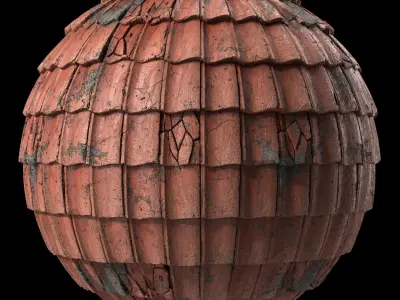 Roof Tile Materials 54- Concrete Roofing by Sbsar generator Texture