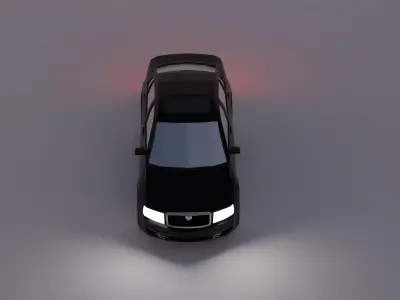 Skoda Superb Low Poly 3D model