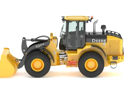 2010 John Deere 624K Wheel Loader 3D model