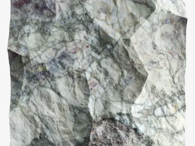 75-RockPanel rock on wall 3D model