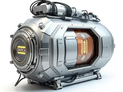 Futuristic Energy Core Model Pack Low-poly 3D model