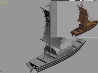 Game Crescent Crescent - Sailboat 03 3D model