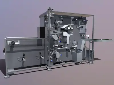 Blister Machine Low-poly 3D model