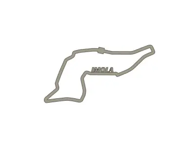 Imola F1 Racing Track 2025 3D print model