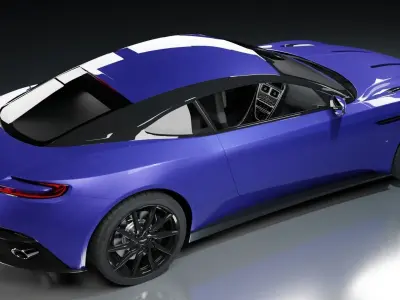 Aston Martin DB11 Low-poly 3D model