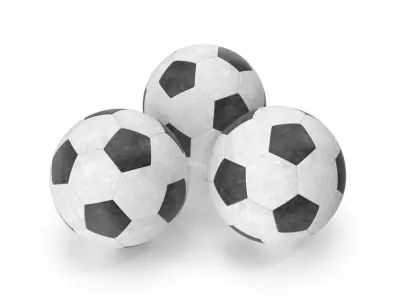 Soccer Ball Low-poly 3D model
