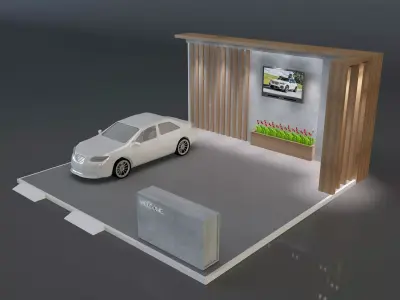Booth Exhibition Stand a600 3D model