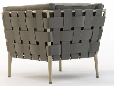 Cane Line Conic Moduler Sectional Sofa Armchair Module 3D model