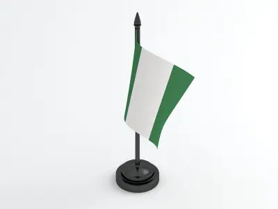 Table Flag Nigeria 3D model