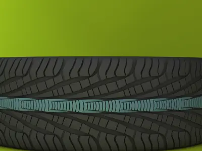 Wheels bicycle wheel Low-poly 3D model