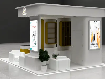 3 simple booth 6x6 3D model