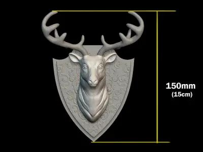 Deer Head 3D print model