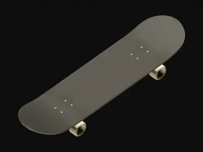 Skateboard game-ready two skateboards Free 3D model