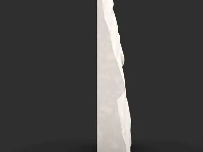 Dense Limestone Wall High Poly 3D print model