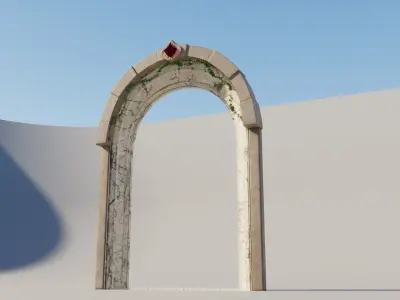 Fantasy Archway Free low-poly 3D model