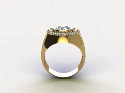 Man Ring 2020 normal for wear in any party R31 3D model