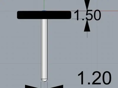 Tiffany Heart Tag Stud Earrings 3D print model