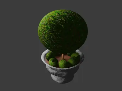 decorative bush 3D model