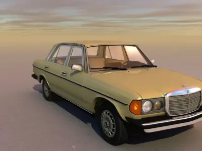 Mercedes 300D turbo diesel  3D model