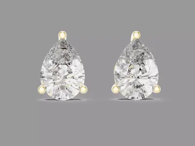 Diamond Earrings  3D print model