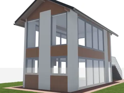 Modern House 17 3D model