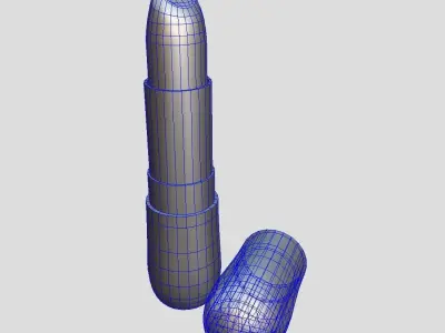 Lipstick 5 Low-poly 3D model