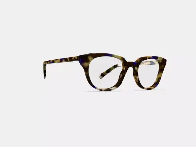 Chelsea Eyeglasses in Violet Magnolia 3D model