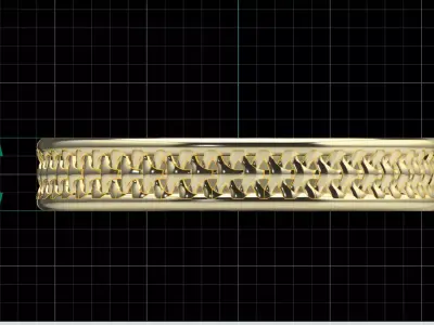 Intricate Modern Classic Wedding Ring File Item 7 Free 3D print model