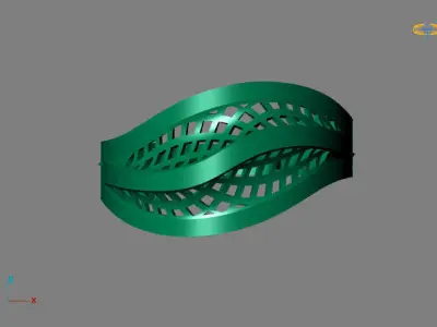 Fancy Womens Rings Plain Rings Ready STL 3DM Models Rings 3D print model 49