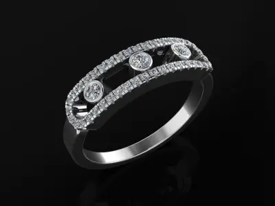 Messika Move Ring 3D print model
