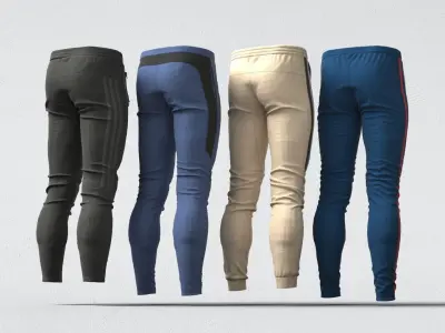 Mens sport pants 3D model