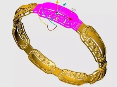 1323 Aurelian Vault Bangle 59MM-9gm 3D print model