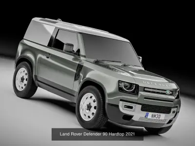 Land Rover Defender Hardtop 110 and 90 2021 3D Model Pack