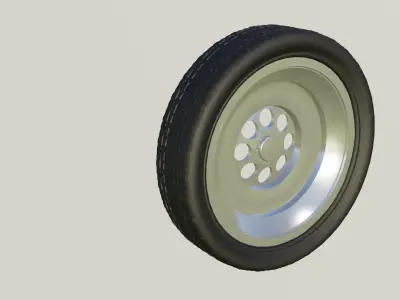 Offroad Relastic Car Tyre 3D model