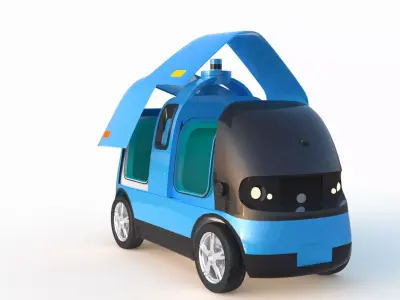 Autonomous Logistics Delivery Vehicle 3D model