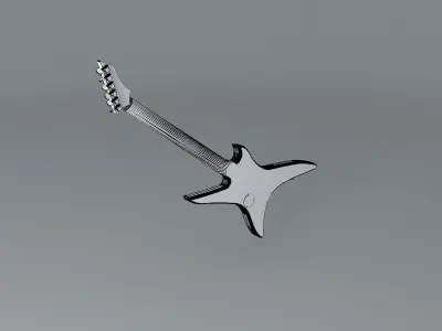 B C Rich Stealth Chuck Schuldiner Tribute model guitar Free 3D model