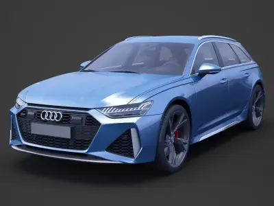 Audi RS6 C8 Avant 2019 3D model