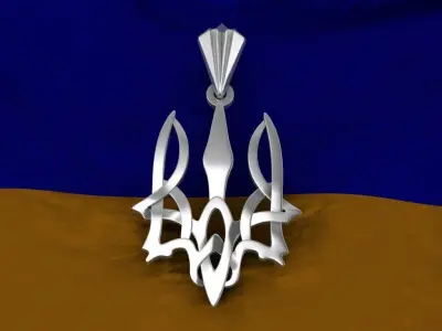 Ukrainian Trident  3D print model shop