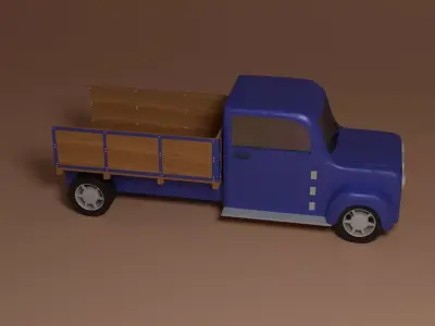 Oldschool truck 3D model